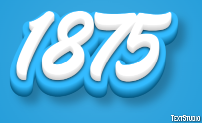 1875 Text Effect
