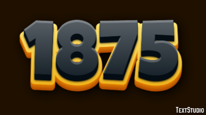 1875 Text Effect
