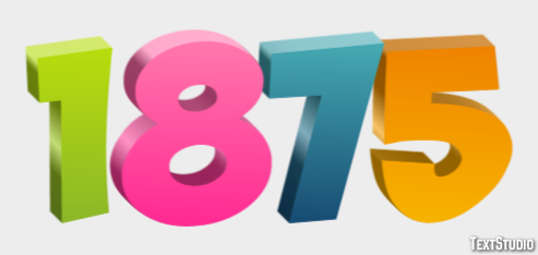 1875 Text Effect