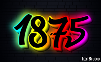 1875 Text Effect