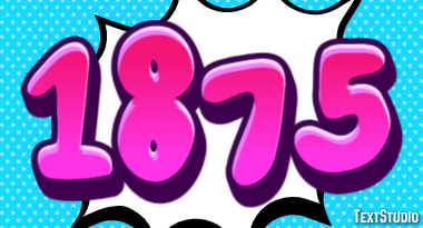 1875 Text Effect