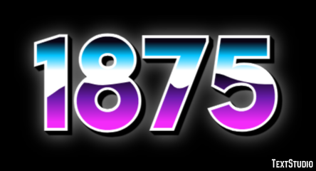 1875 Text Effect