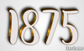1875 Text Effect
