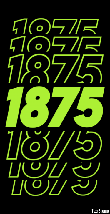 1875 Text Effect