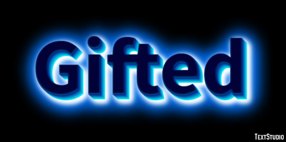 Gifted Efekt tekstowy