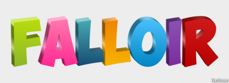 Falloir Effet de Texte