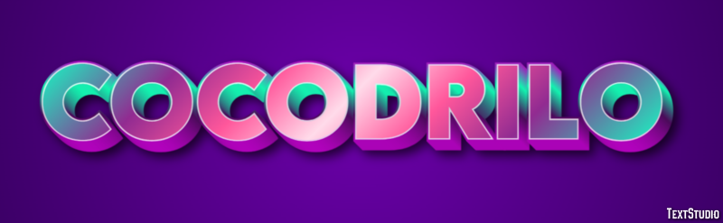 Cocodrilo Efecto de Texto