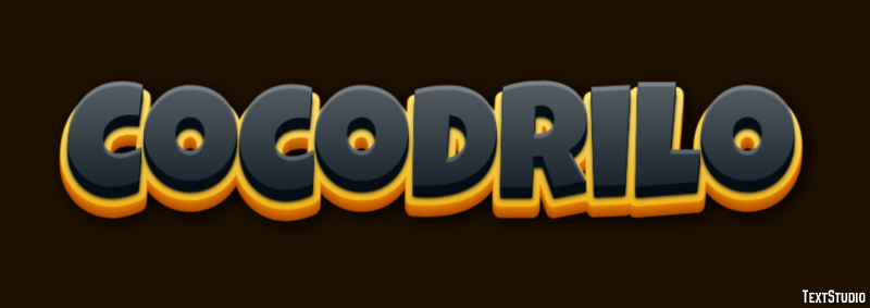 Cocodrilo Efecto de Texto