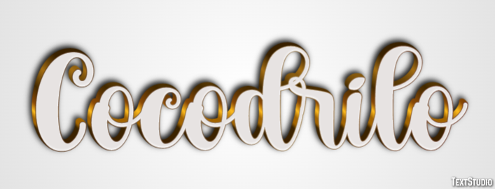 Cocodrilo Efecto de Texto