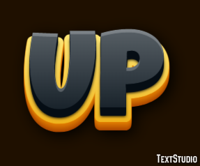 Up テキスト効果
