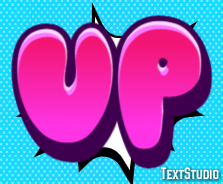Up Efeito de texto
