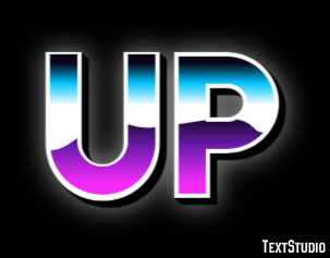 Up テキスト効果