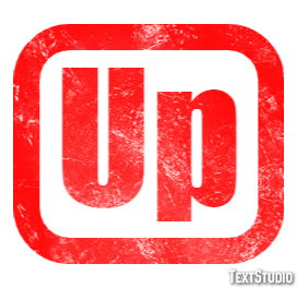 Up Efeito de texto