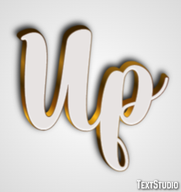 Up Text effect