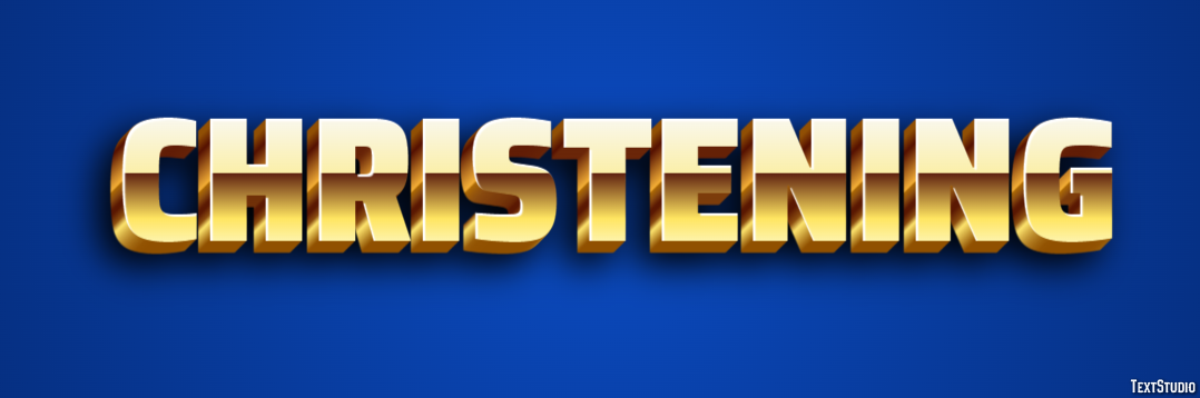 Christening Text Effect