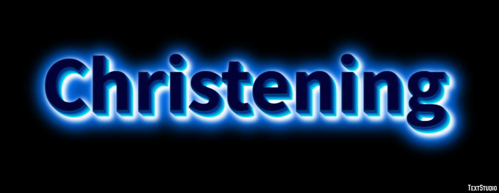 Christening Text Effect