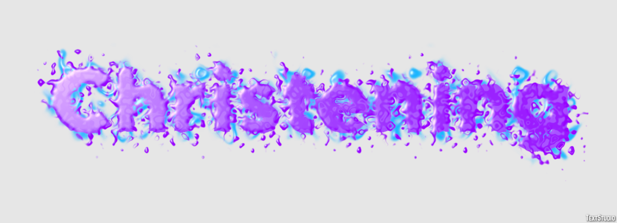 Christening Text Effect