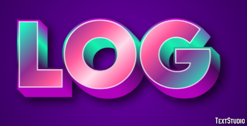 Log Text Effect