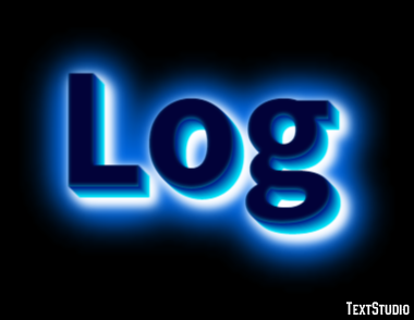 Log Text Effect