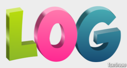 Log Text Effect