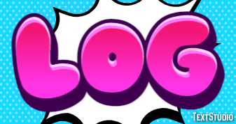 Log Text effect