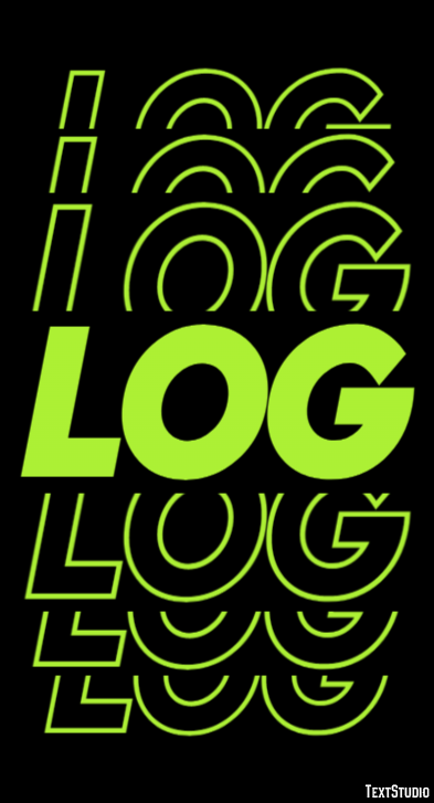 Log Text Effect
