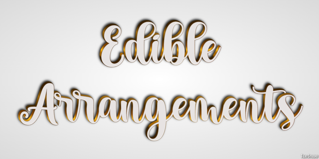 Edible Arrangements Texteffekt