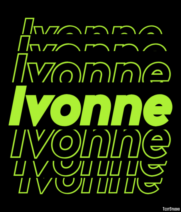 Ivonne Texteffekt