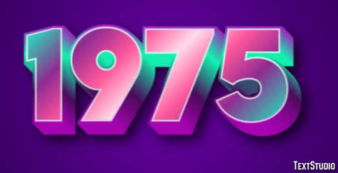 1975 Text Effect