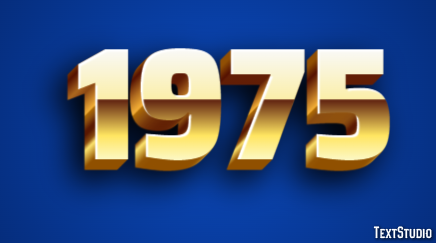 1975 Text Effect