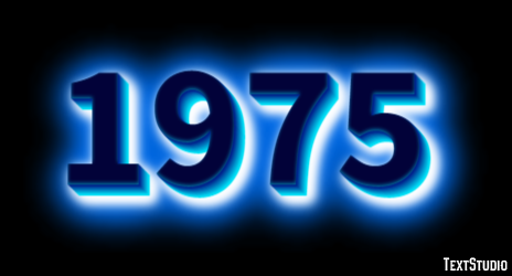 1975 Text Effect
