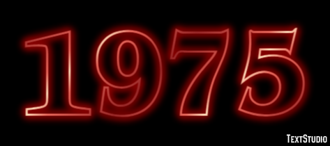 1975 Text Effect