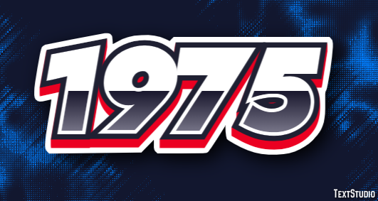 1975 Text Effect