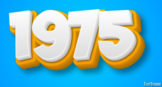 1975 Text Effect