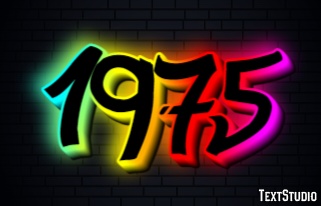 1975 Text Effect