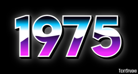 1975 Text Effect