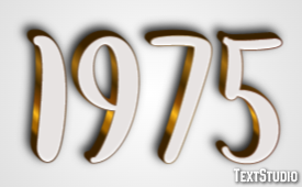 1975 Text Effect