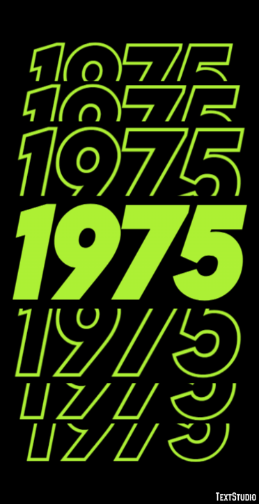 1975 Text Effect