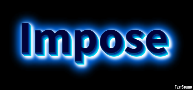 Impose Text Effect