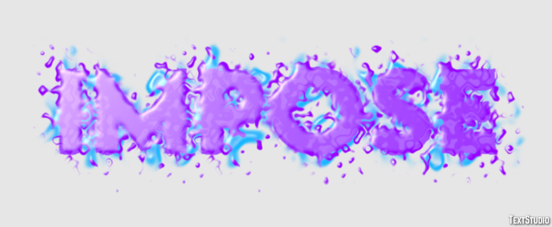 Impose Texteffekt