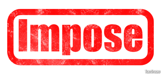 Impose Efekt tekstowy