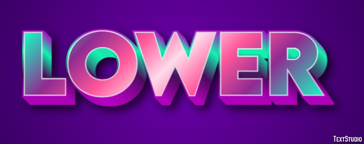 Lower Text Effect