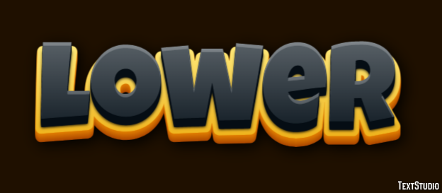Lower Text Effect
