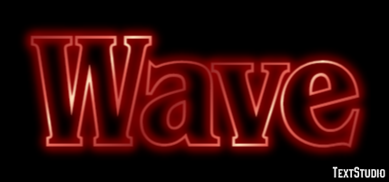 Wave Text effect