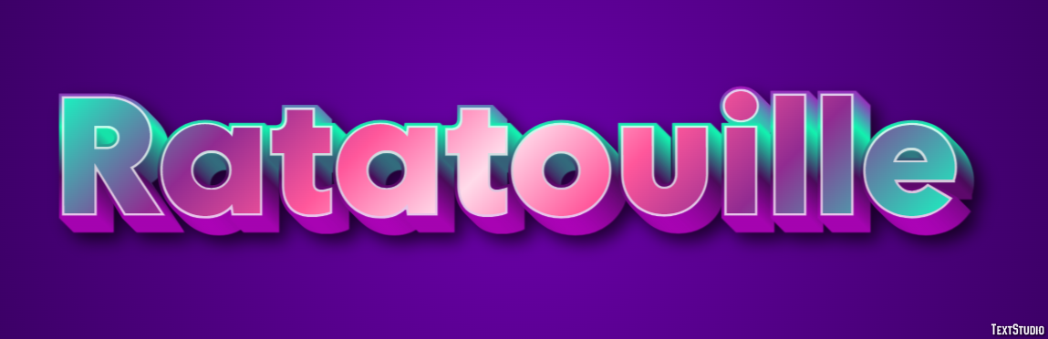 Ratatouille Text effect