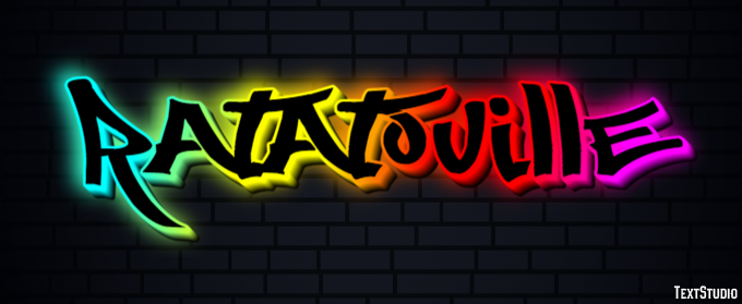 Ratatouille Text effect