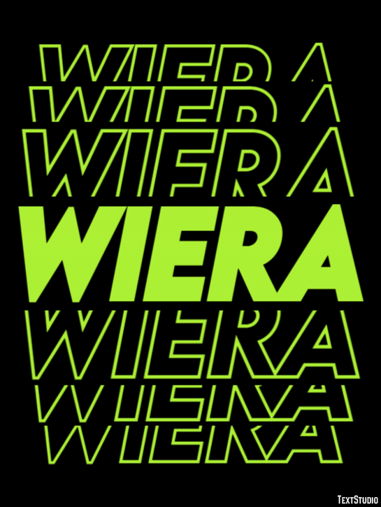 Wiera Efekt tekstowy