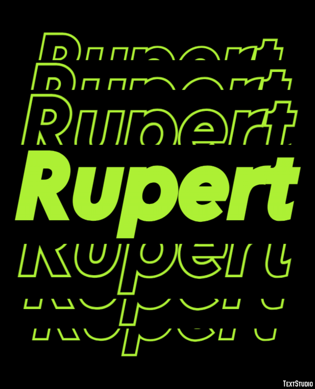 Rupert Text Effect