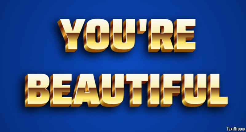 You're Beautiful Metin efekti