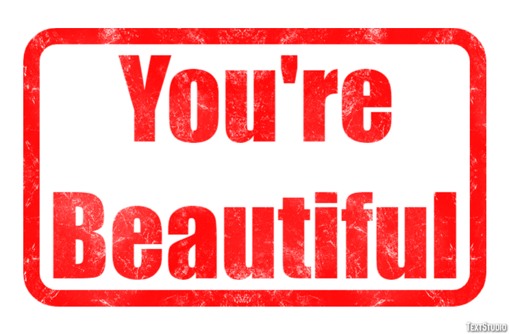 You're Beautiful Effetto testo